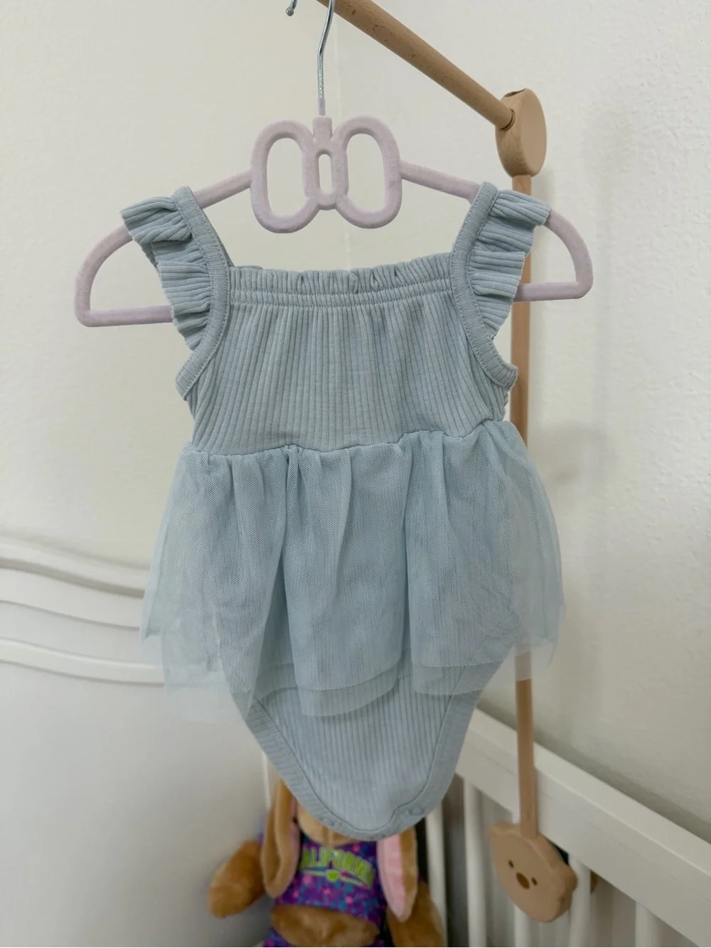 Yellow Sunflower Baby Dress Onesie and Blue Ballerina Dress Set